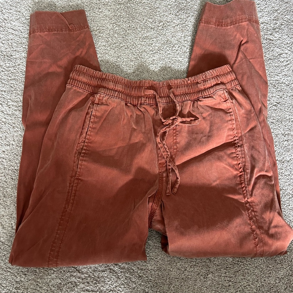 Lou & Grey Brown and Red Joggers with Tapered Leg